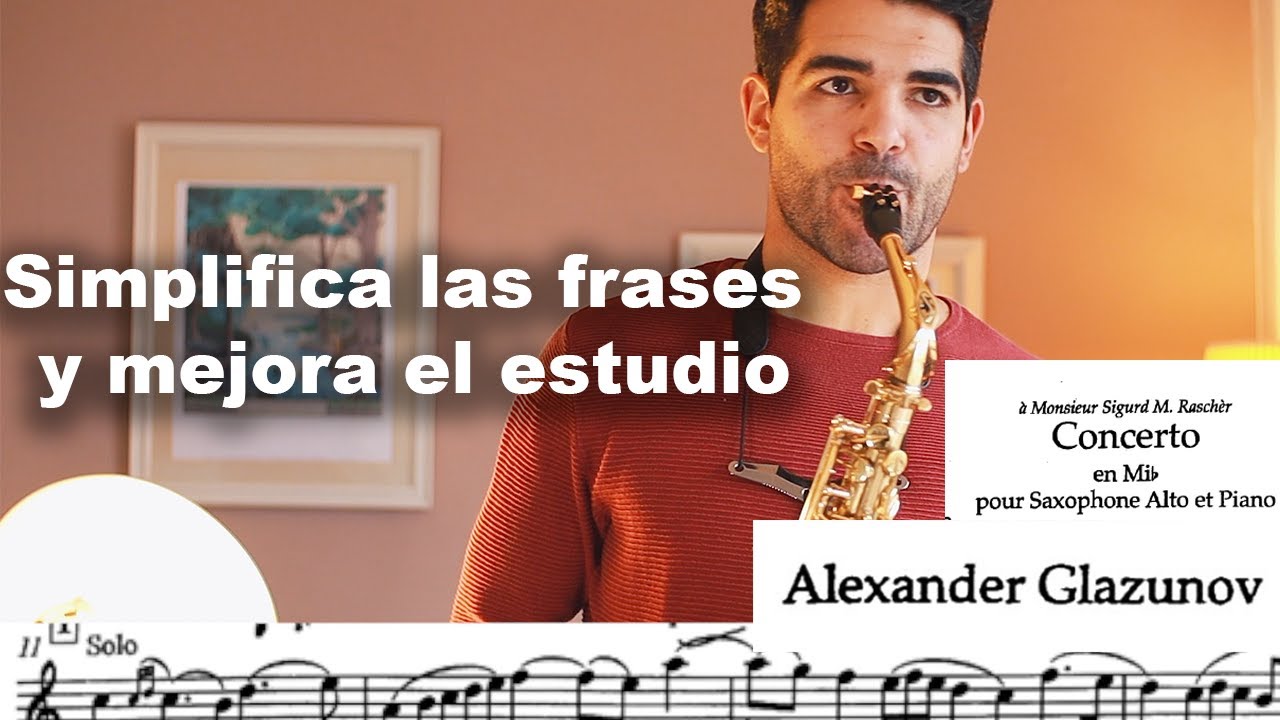 Practica saxofón con Manu: GLAZUNOV