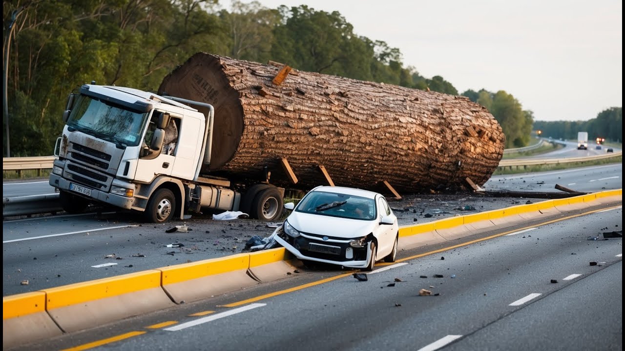 Extreme Dangerous Big Logging Wood Truck Driving Skill | Fastest Chainsaw Cutting Tree Machines #1
