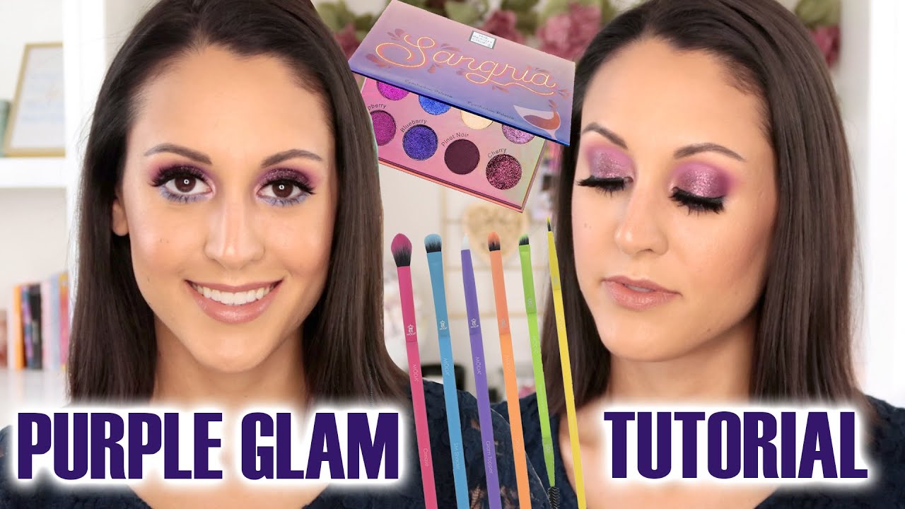 Purple Glam Eyeshadow Tutorial with the MODA Electric Eyes Kit!