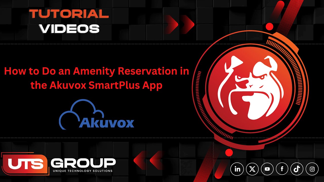 Akuvox SmartPlus – How to Make an Amenity Reservation Using the App | UTS Group