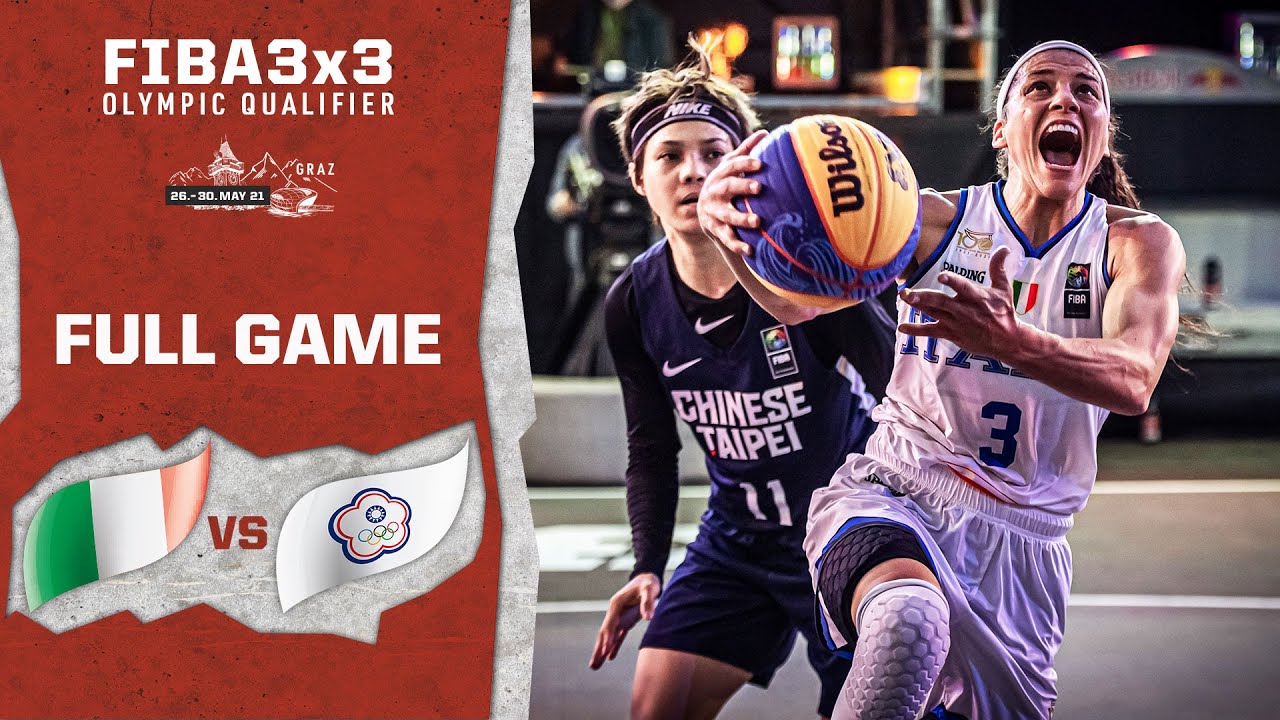Italy v Chinese Taipei | Women's - Full Game | FIBA 3x3 Olympic Qualifier | 3x3 Basketball