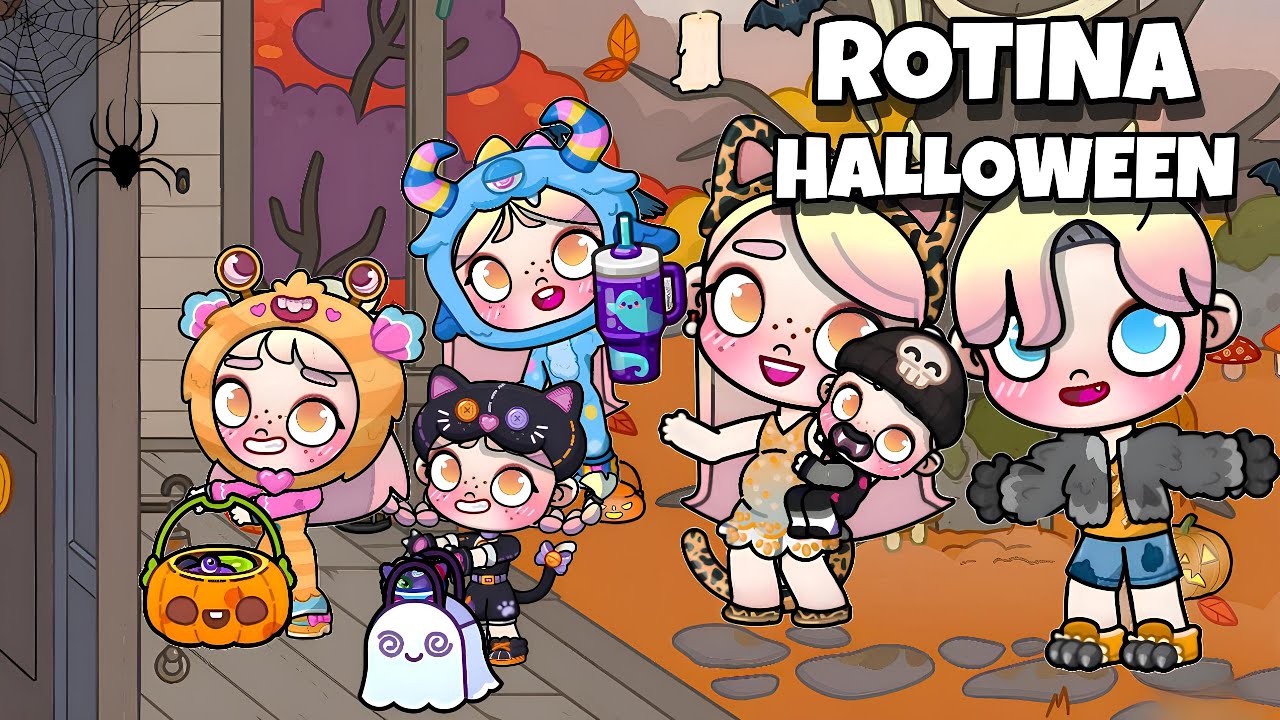 ROTINA NOITE DE HALLOWEEN 🎃 🌙 | AVATAR WORLD ROTINAS E HISTÓRIAS
