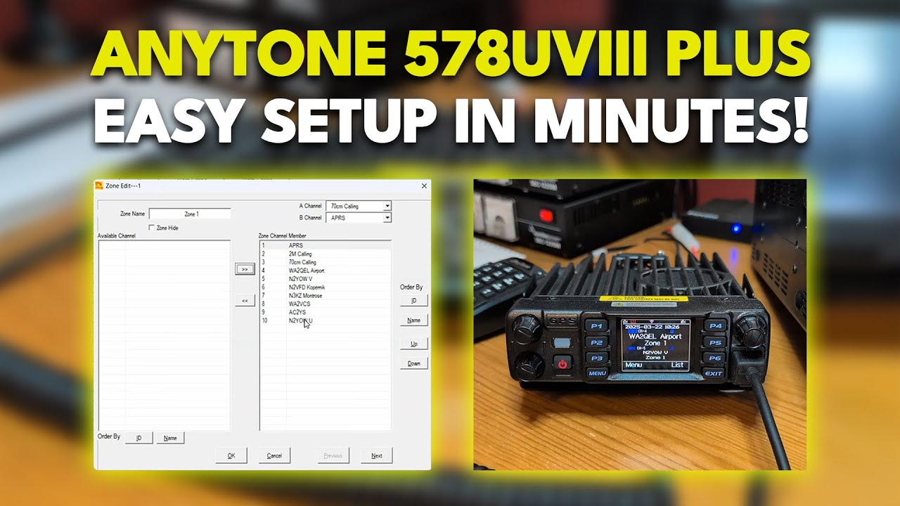 How to Program the AnyTone 578 for DMR & Analog | Ham Radio Basics with Evan Thorson K2EJT