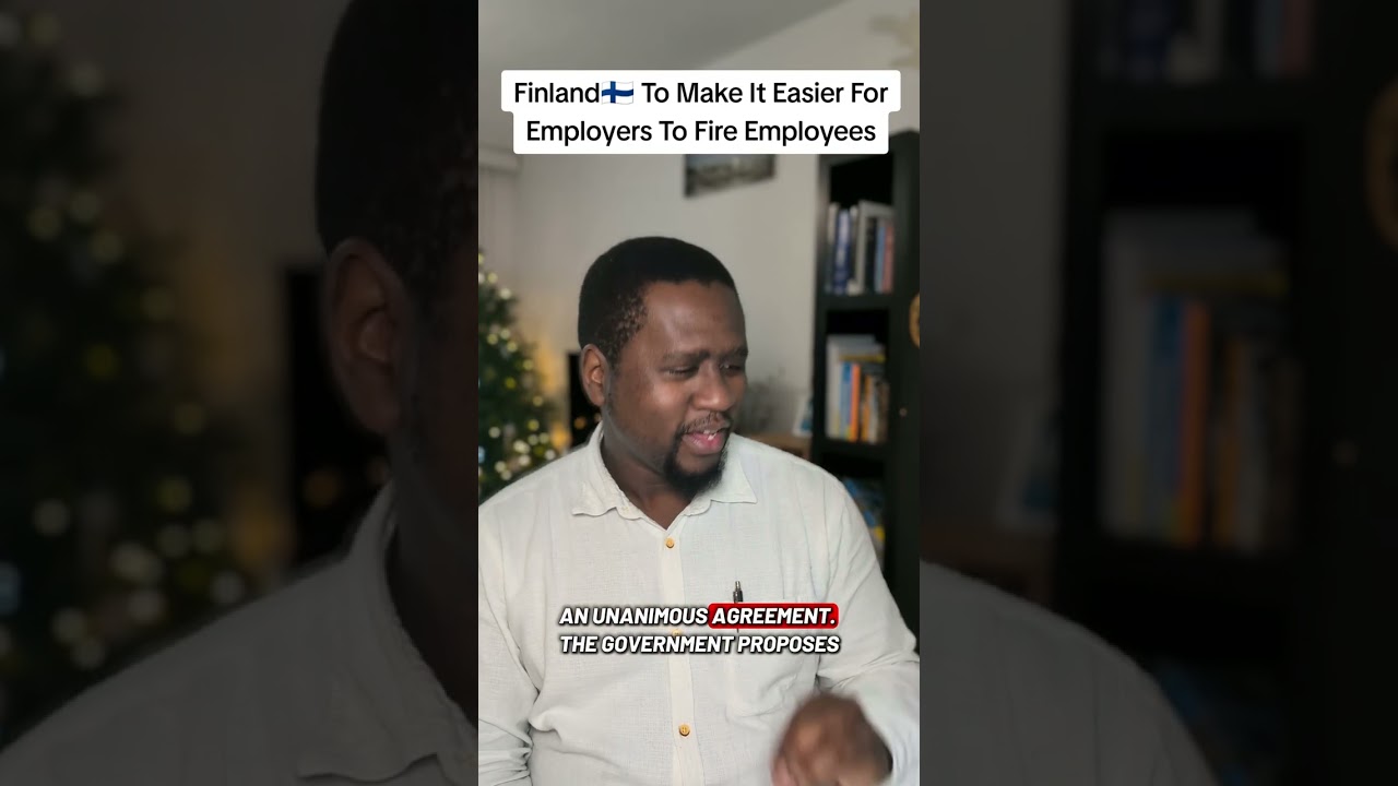 FINLAND TO MAKE IT EASIER FOR EMPLOYERS TO FIRE EMPLOYEES