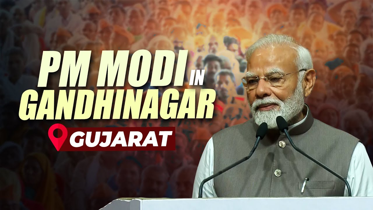 PM Modi attends celebrations of 20 years of Gujarat urban growth story in Gandhinagar