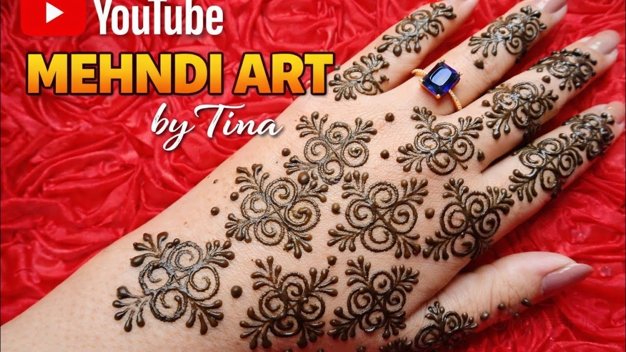 Beautiful Mehndi Designs Step by Step 🌿 | Easy & Simple Mehndi Design for Beginners