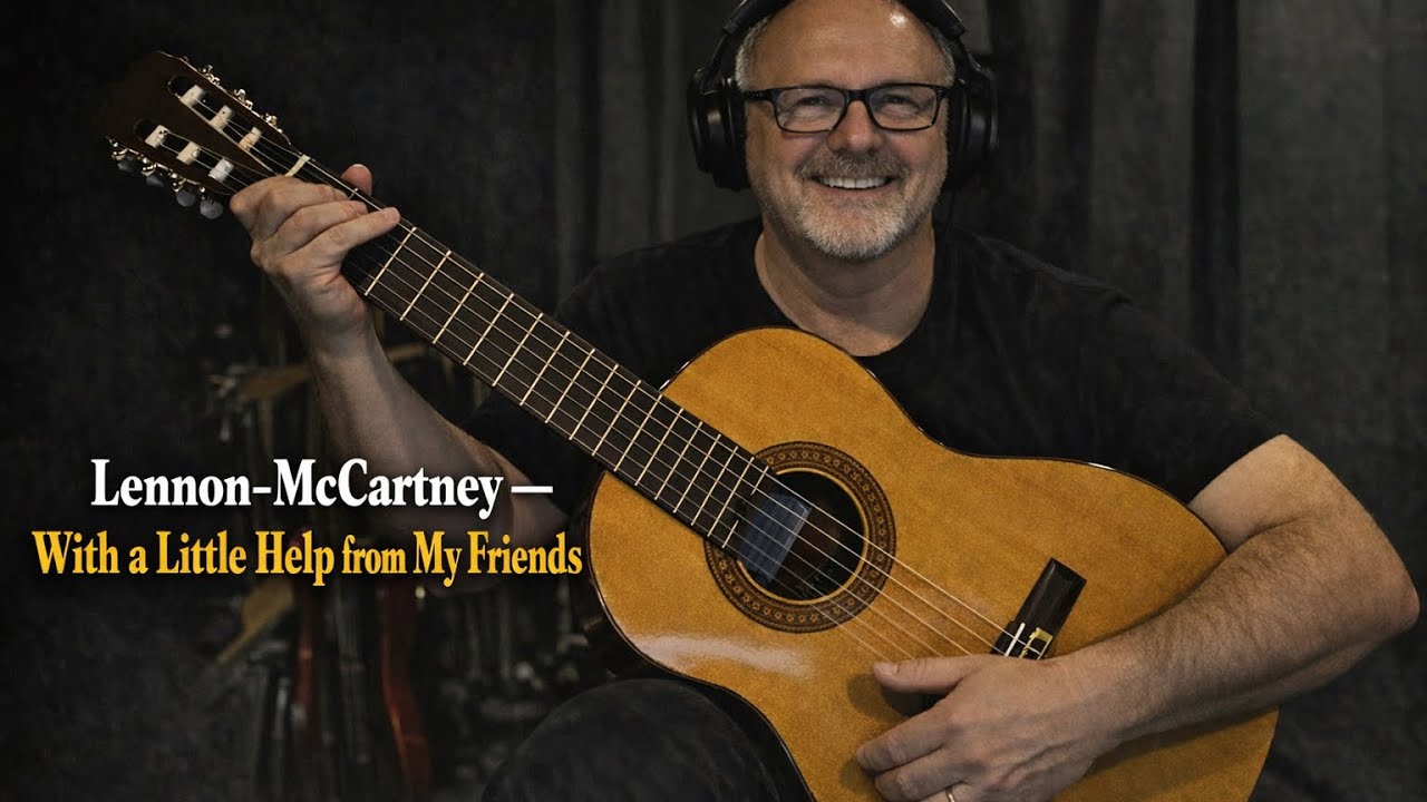 With a little help from my friends  ￼#beatles #classicalguitar 