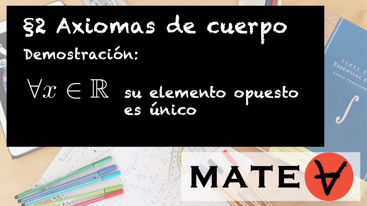Unicidad del elemento opuesto