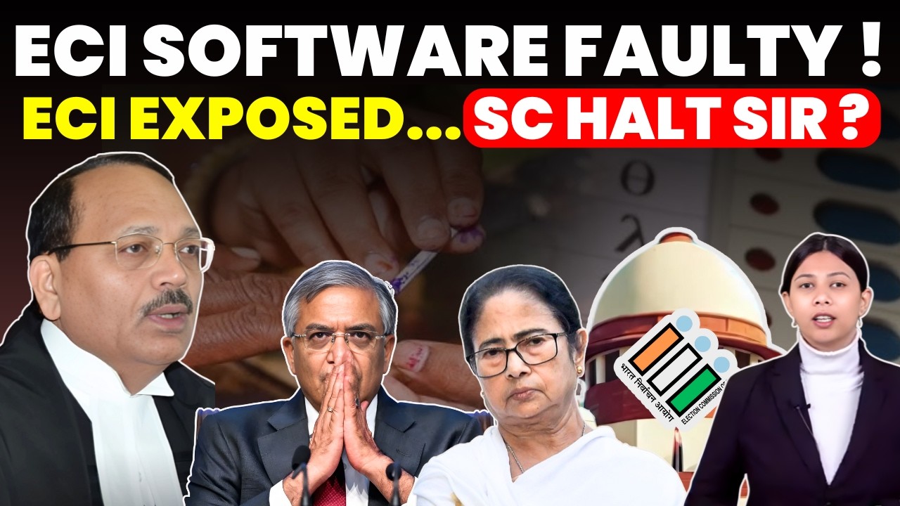 ECI SOFTWARE FOUND FAULTY......ECI EXPOSED...CJI-SC TO HALT SIR SOON? #supremecourtofindia #sir
