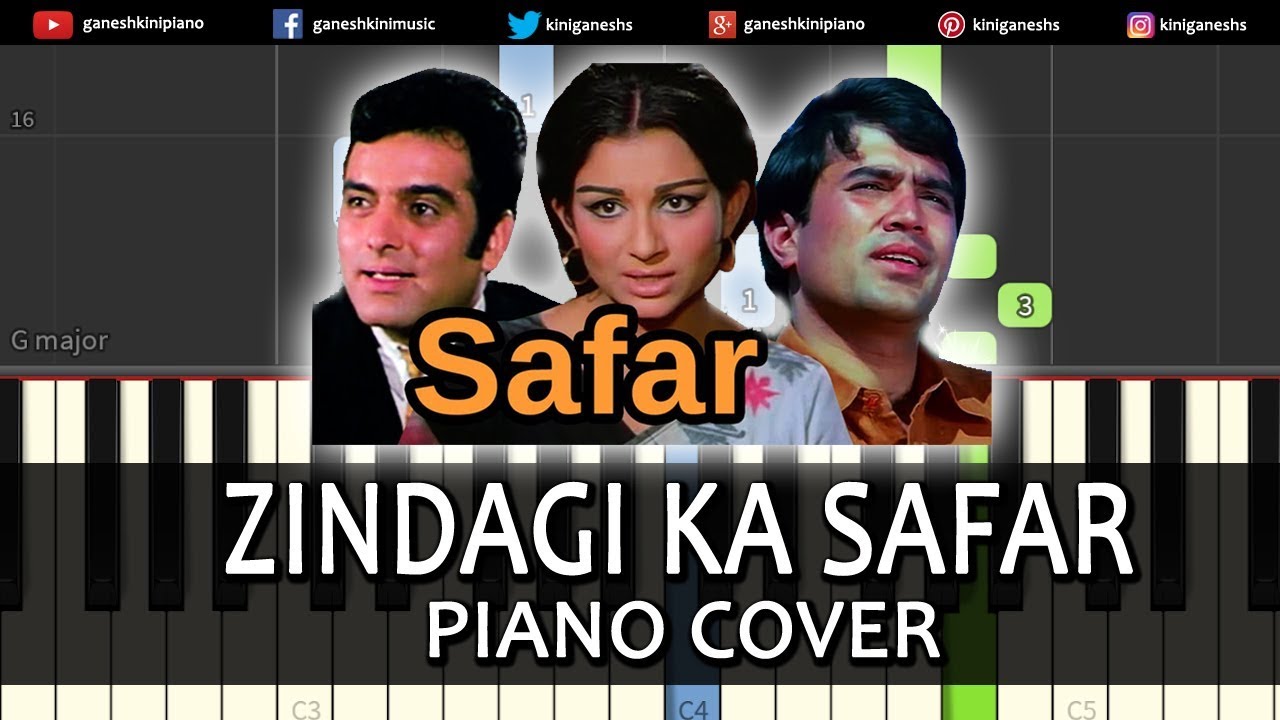 Zindagi Ka Safar 1970 Song | Piano Cover Chords Instrumental By Ganesh Kini