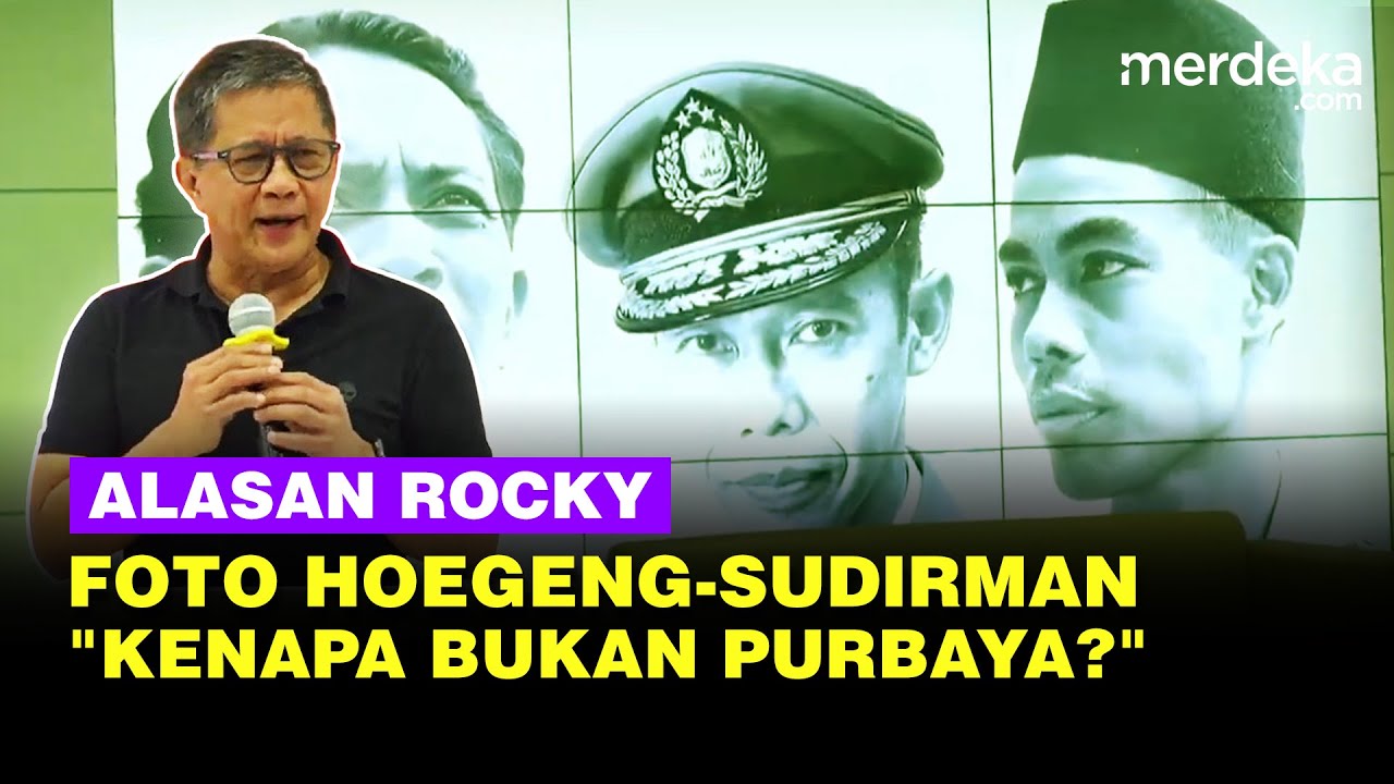 Penjelasan Rocky Pasang Foto Sudirman, Hoegeng Hingga Sjahrir, Kenapa Bukan Prabowo & Purbaya?