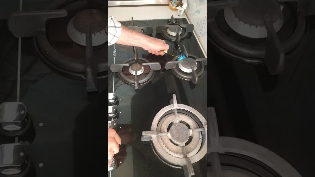 How to make a long gas lighter with a normal one! 😱 Super easy kitchen hack