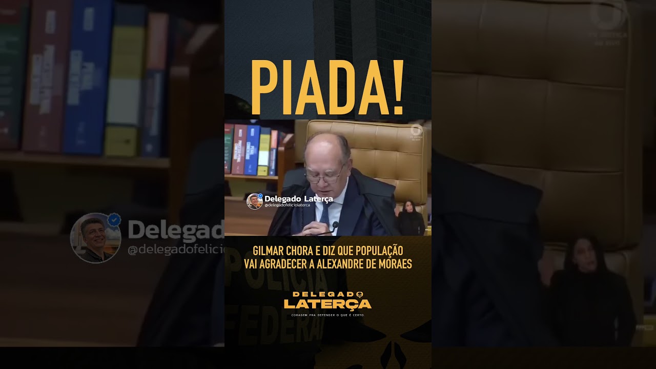 Gilmar Mendes chora e diz que popula&ccedil;&atilde;o vai agradecer a Alexandre de Moraes  #stf