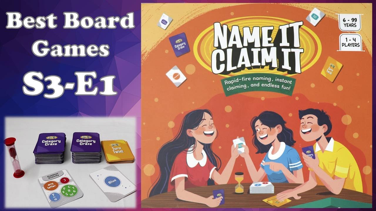 How to play NAME IT CLAIM IT | Best Board Games S3-E1 | Card Game | Popcorn Games | Fundoor