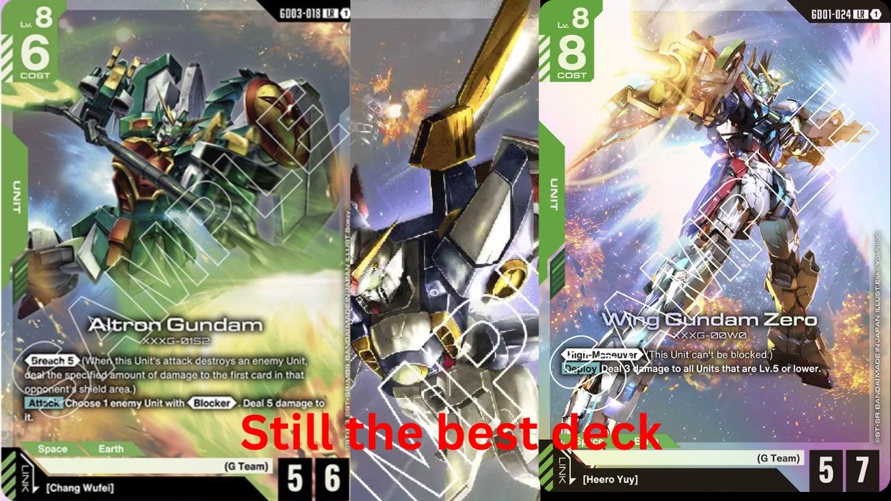 Still the best deck in Gundam? Gundam TCG Set 3 White Green wing