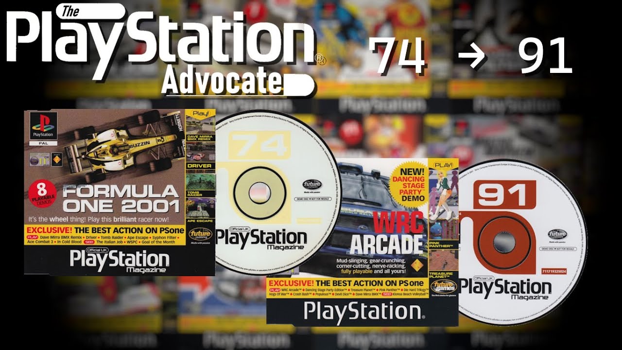 All The UK Magazine PS1 Demo Discs, 74 to 91