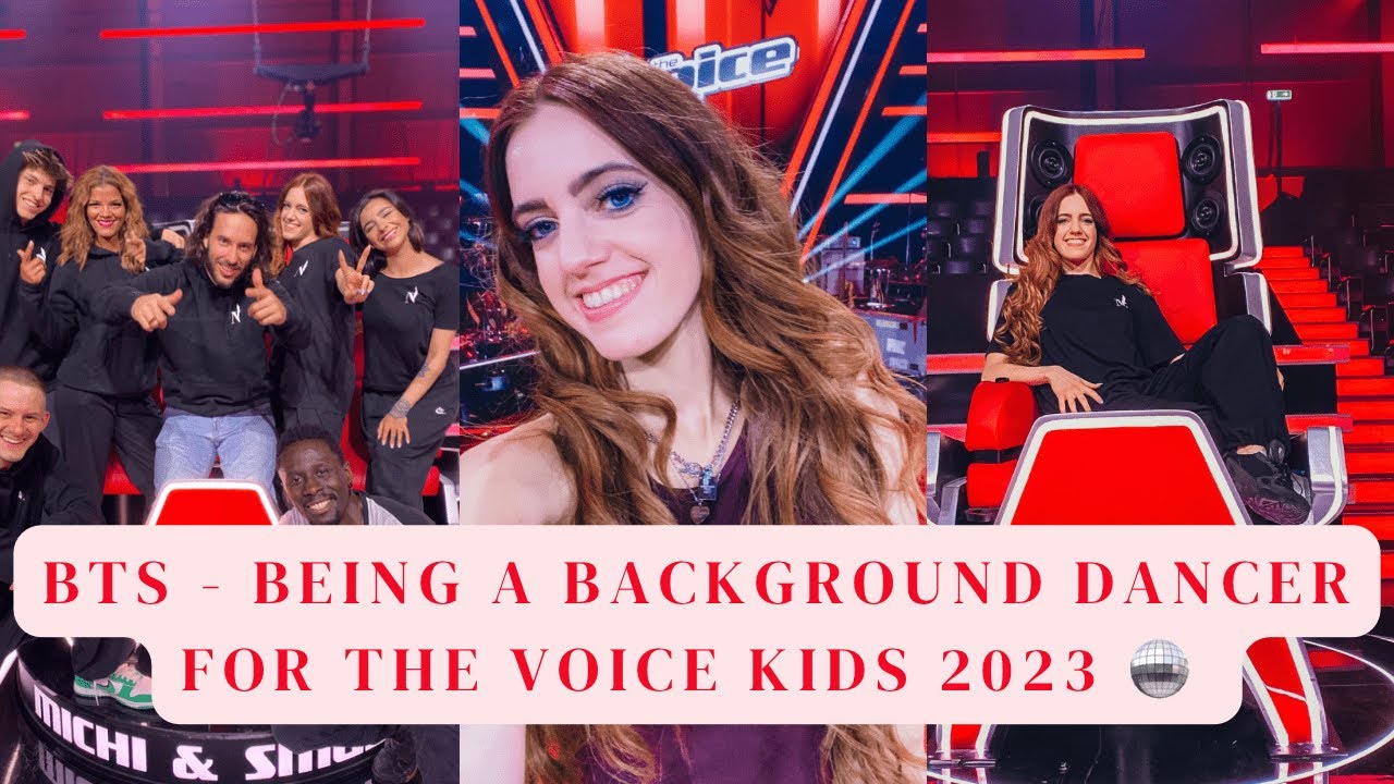 BTS als Background Tänzerin bei The Voice Kids 2023