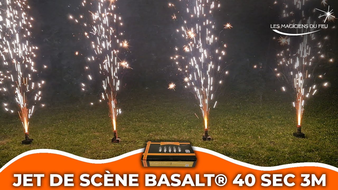 Jet de sc&egrave;ne Basalt&reg; 40sec 3m Argent Int&eacute;rieur -  (mariage et anniversaire)