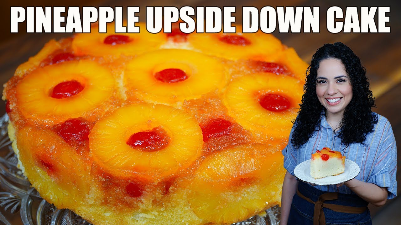 How to make moist Pineapple upside down cake | Villa Cocina