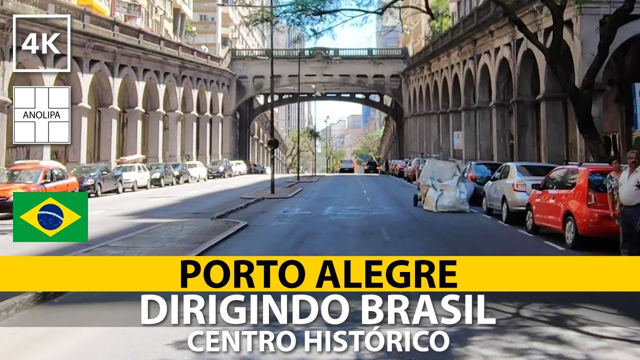 🚙 🇧🇷【4K】Porto Alegre • Centro Histórico • Dirigindo Brasil [POV Driving]