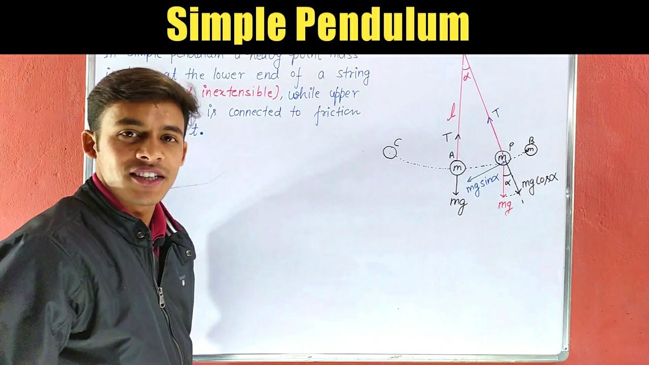 simple pendulum, time period of simple pendulum | SHM 014 | For class 11th and B.Sc.