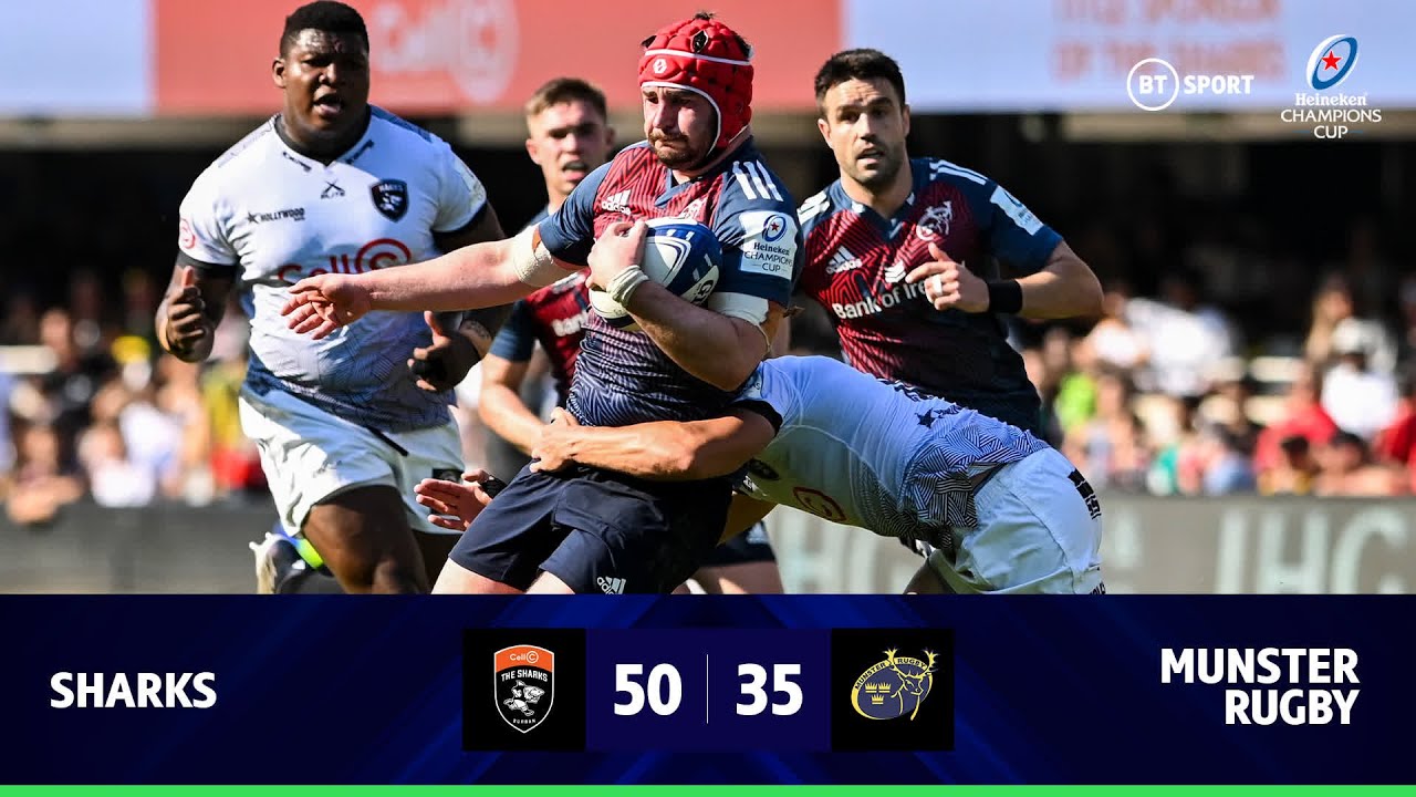 Sharks vs Munster (50-35) | A massive second half display from Sharks | Champions Cup Highlights