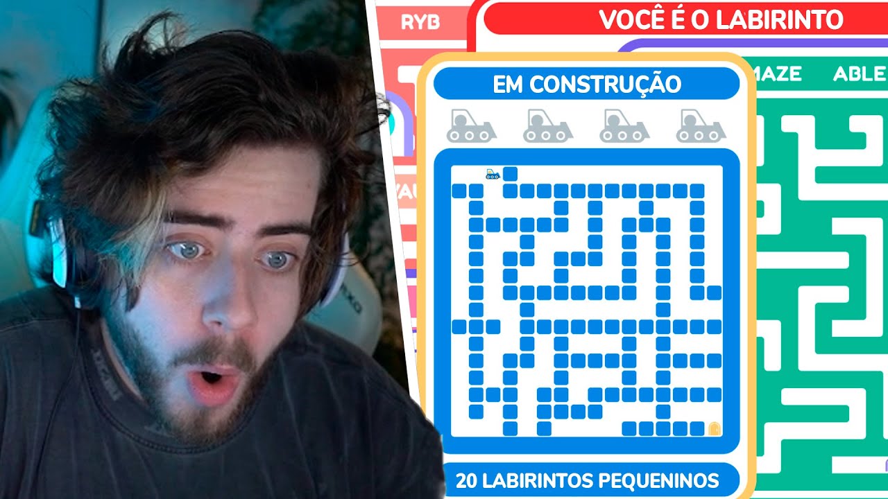 cellbit resolvendo 20 ENIGMAS de LABIRINTO
