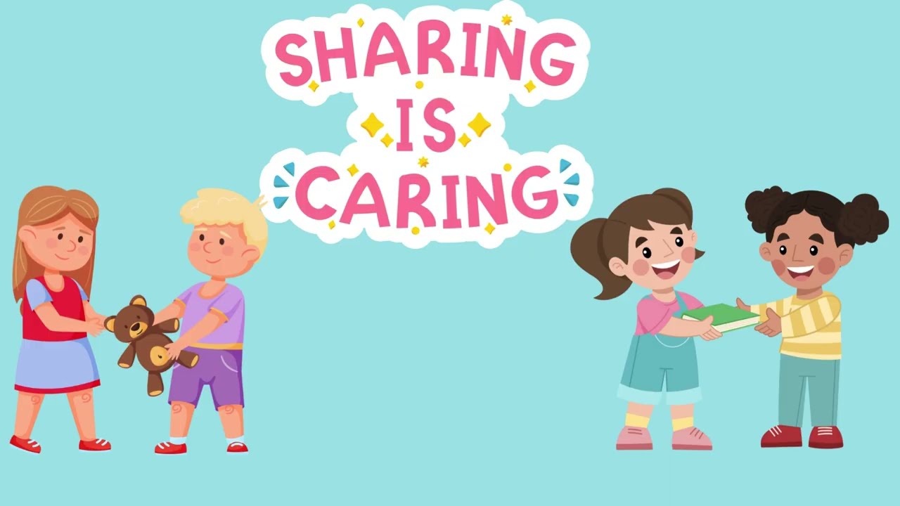 🌟🤝 Sharing is Caring Song for Kids | Kindness & Friendship Rhyme ❤️ | Zona de Niños | 🌟