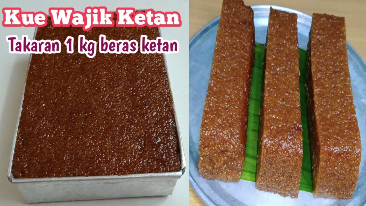 RESEP WAJIK KETAN GULA MERAH TAKARAN 1 KG YANG ENAK LEMBUT DAN LEGIT ‼️@yesiaswah6297