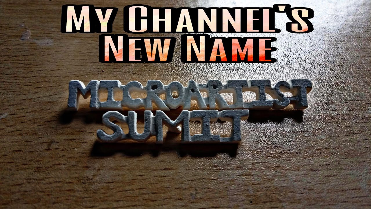 My Channel's New Name | Special Chalk Carving | MicroArtist Sumit