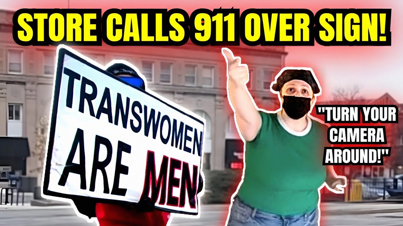 Store Calls 911 Over 'Transwomen Are Men' Sign | First Amendment | MIDWEST AUDIT