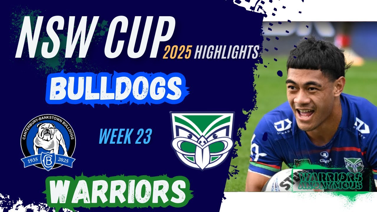 Warriors v Bulldogs | NSW Cup 2025 | Rd 23 HIGHLIGHTS