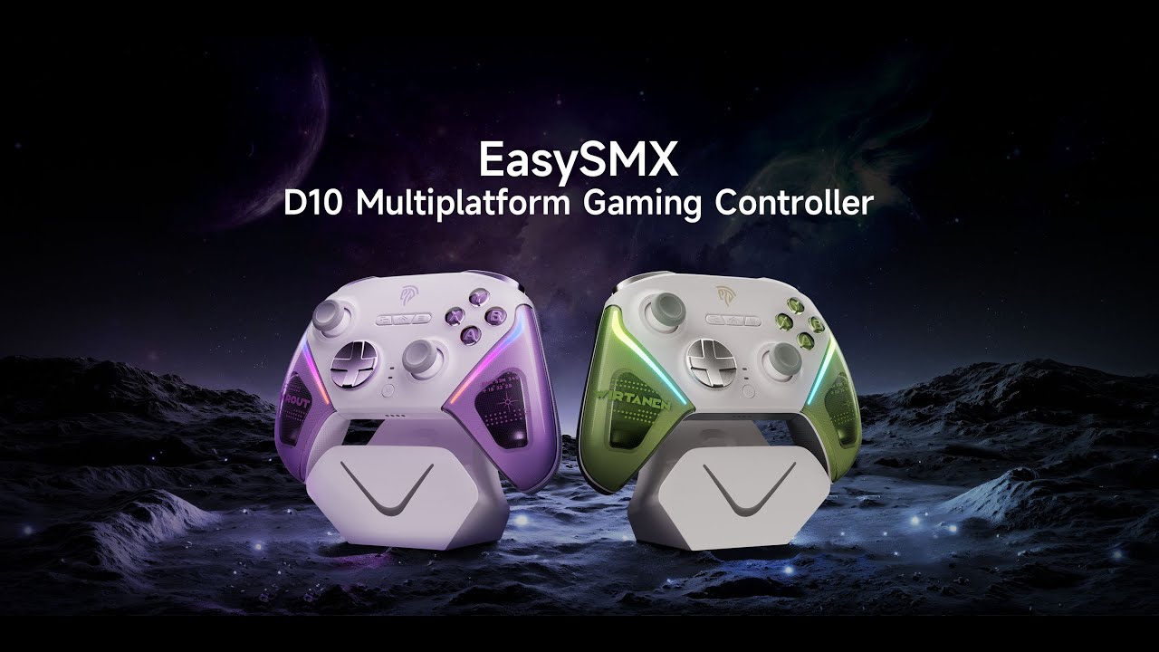 EasySMX D10 Officially Launched | TMR Sticks, EasyPos&trade; D-pad, Trigger Lock and Charging Dock
