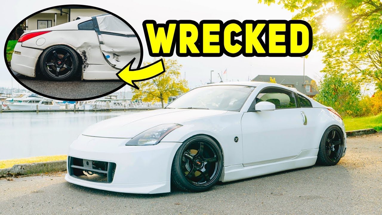 Fixing My CRASHED 350z And Instantly Getting Hit Again..