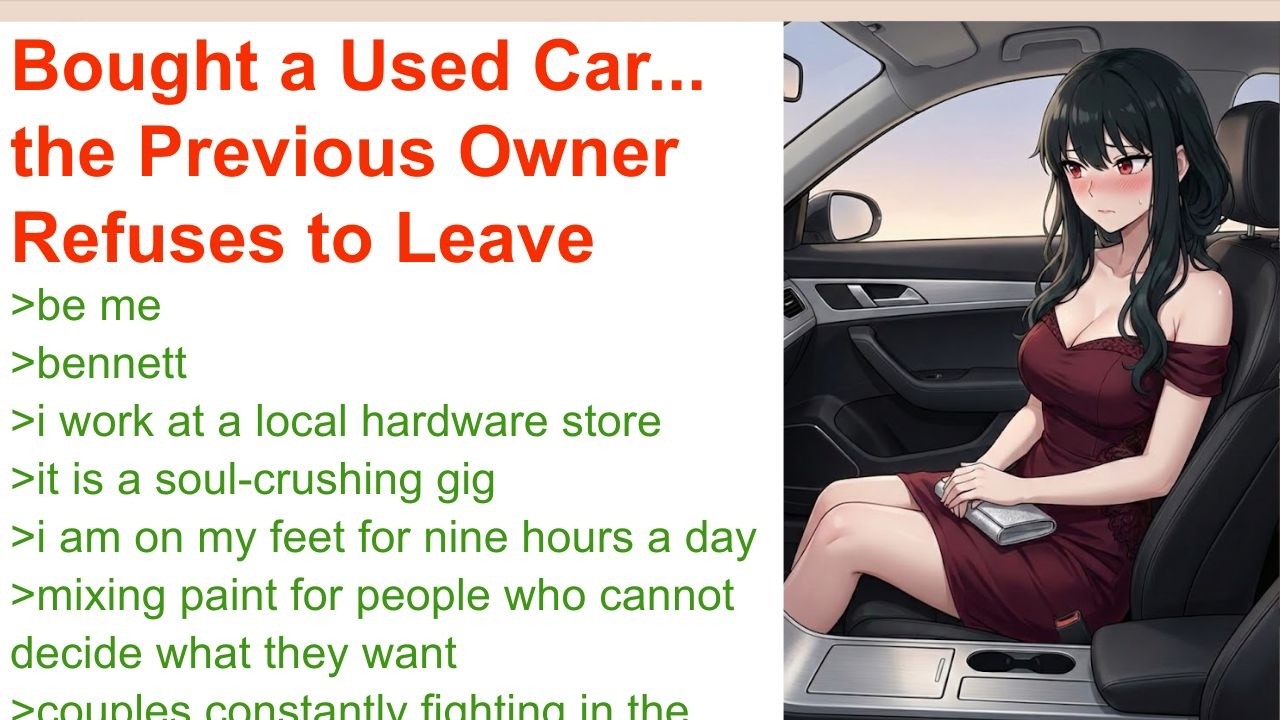 Bought a Used Car... the Previous Owner Refuses to Leave | 4chan Greentext Stories