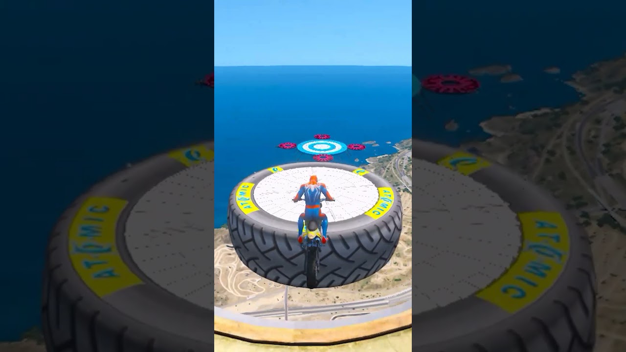 GTA V CRAZY STUNT RAMP#shorts