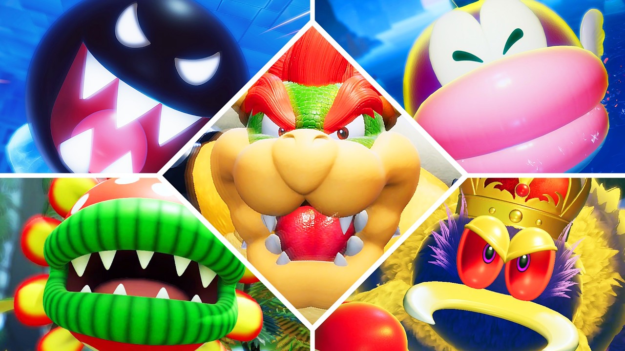 Mario Tennis Fever - All Bosses