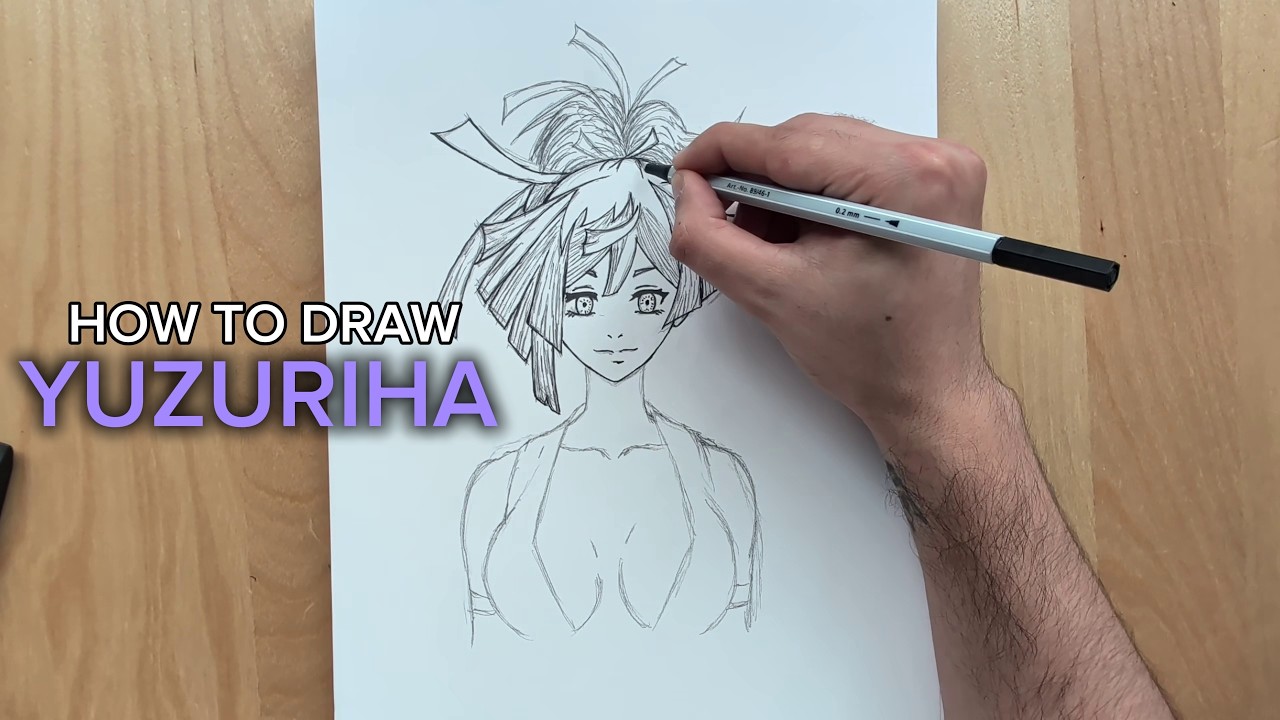 Drawing Yuzuriha | Hell's Paradise (Jigokuraku) Anime Art Step by Step | Easy Manga Drawing | Sketch
