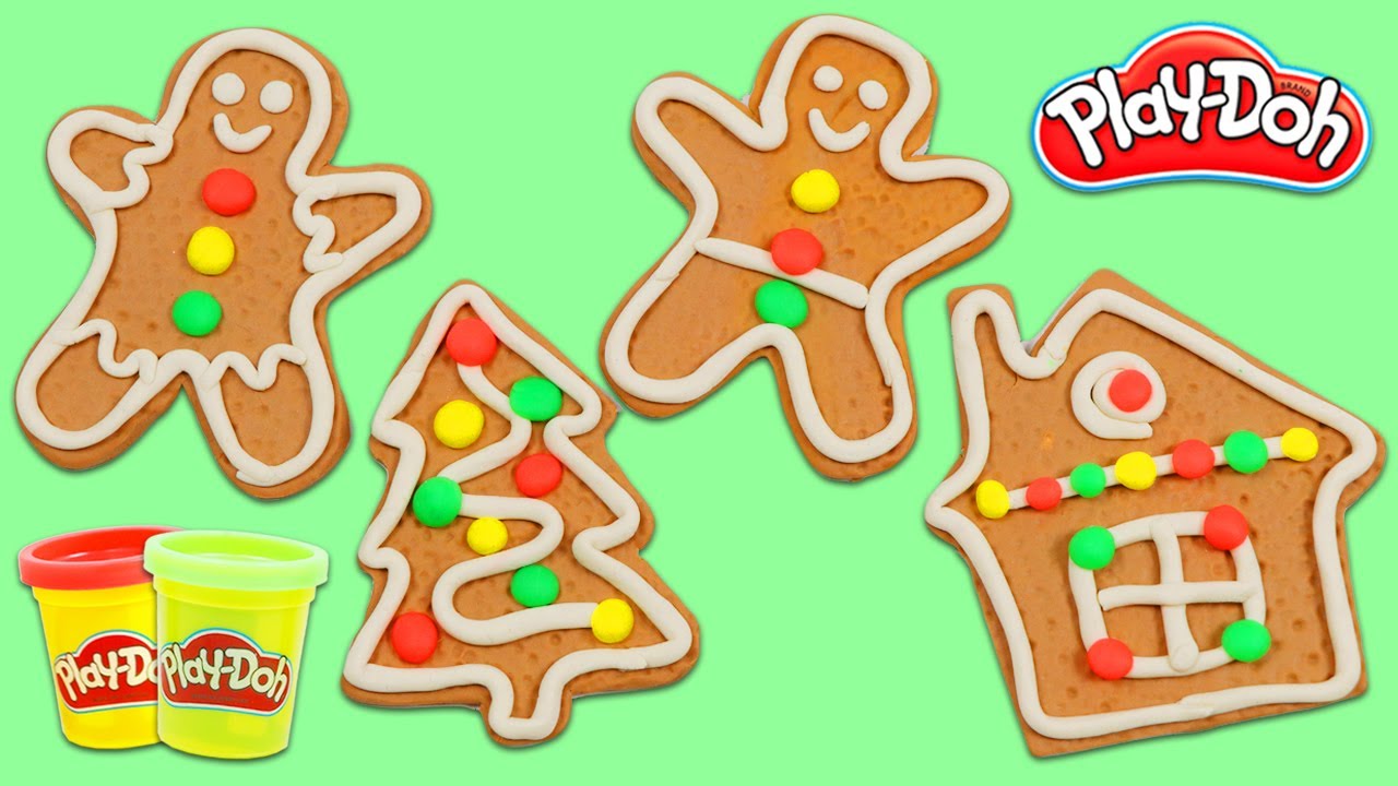 How to Make Cute Play Doh Gingerbread Cookies!
