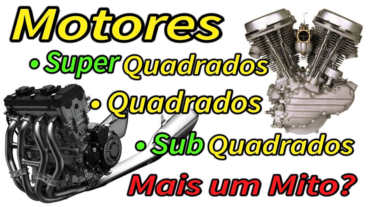 Motores Superquadrados, Quadrados e Subquadrados, qual a diferença e afinal, isso importa mesmo?