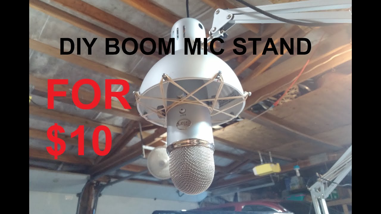 $10 DIY Boom mic stand.
