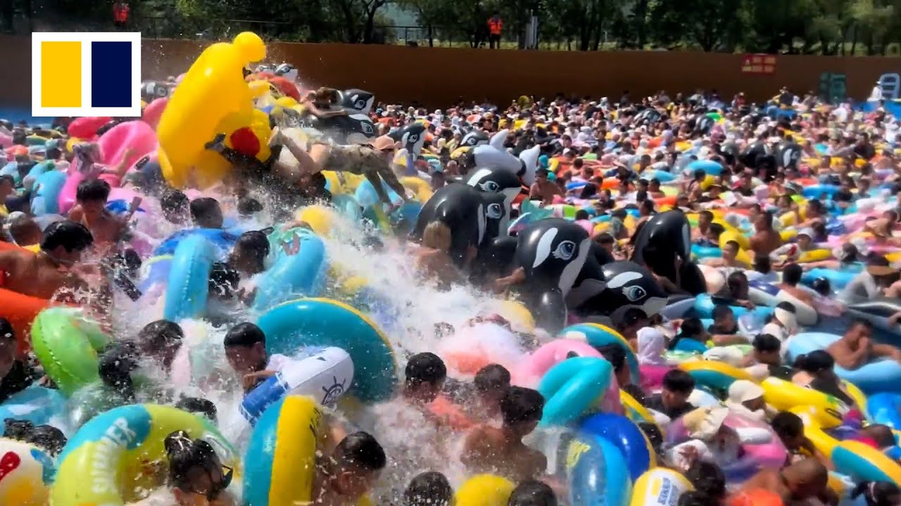 Chinese tourists flock to artificial wave pool, raising safety concerns