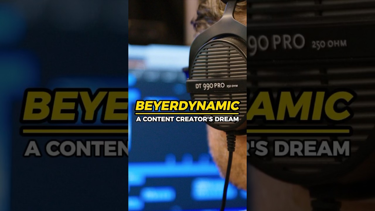 These headphones were MADE for content creation! #beyerdynamic #dt990pros #wiredheadphones
