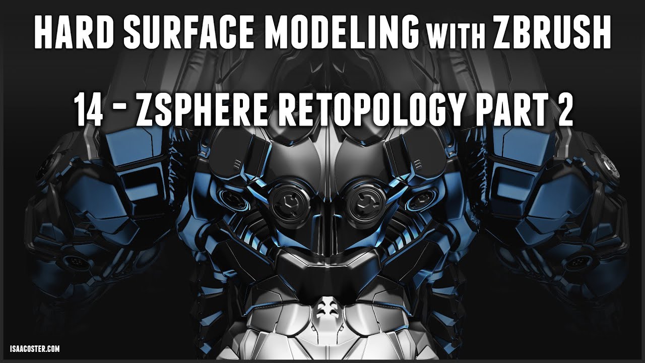Hard Surface Modeling with Zbrush 14 - Zsphere Retopology Part 2