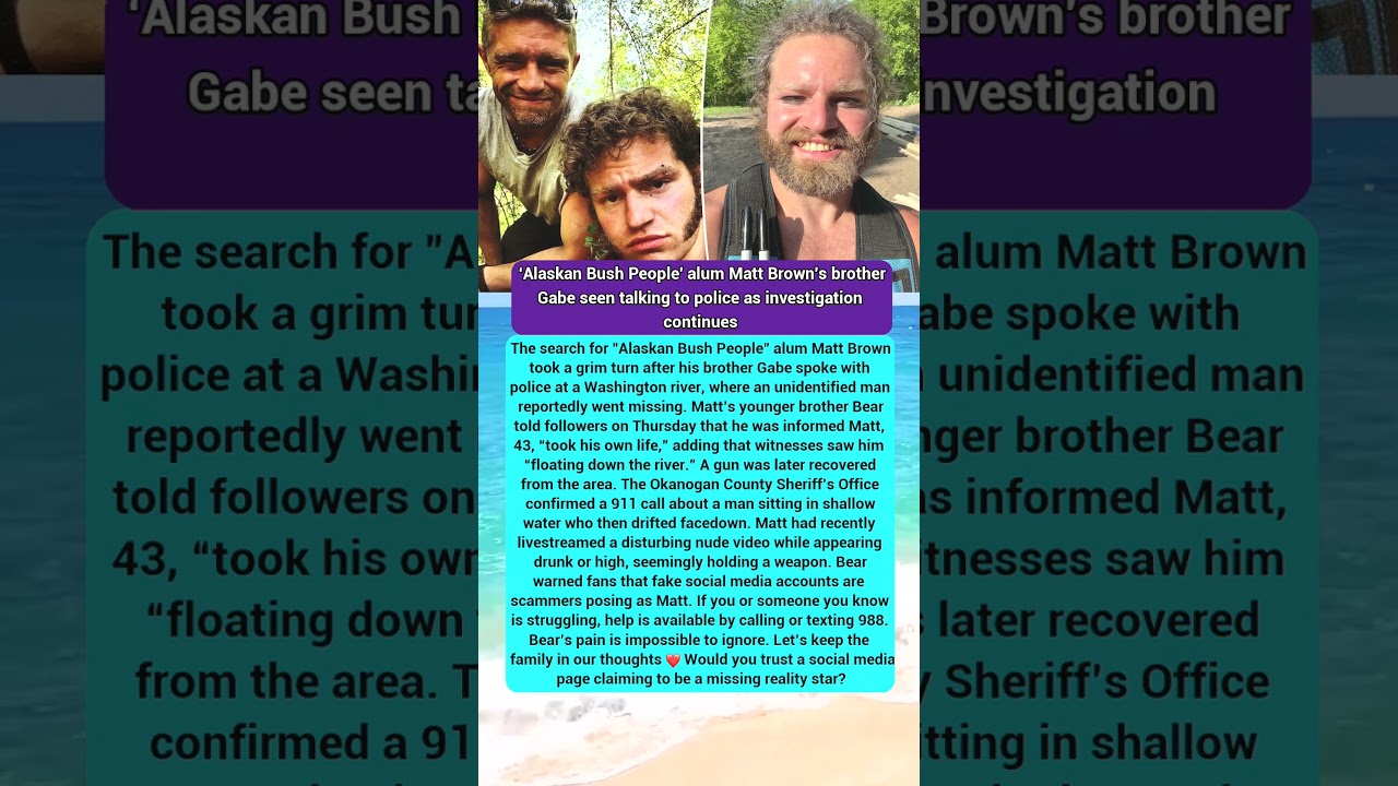 Gabe Brown: POLICE INTERVIEW ... Investigation TRAGEDY 🔥 #alaskanbushpeople