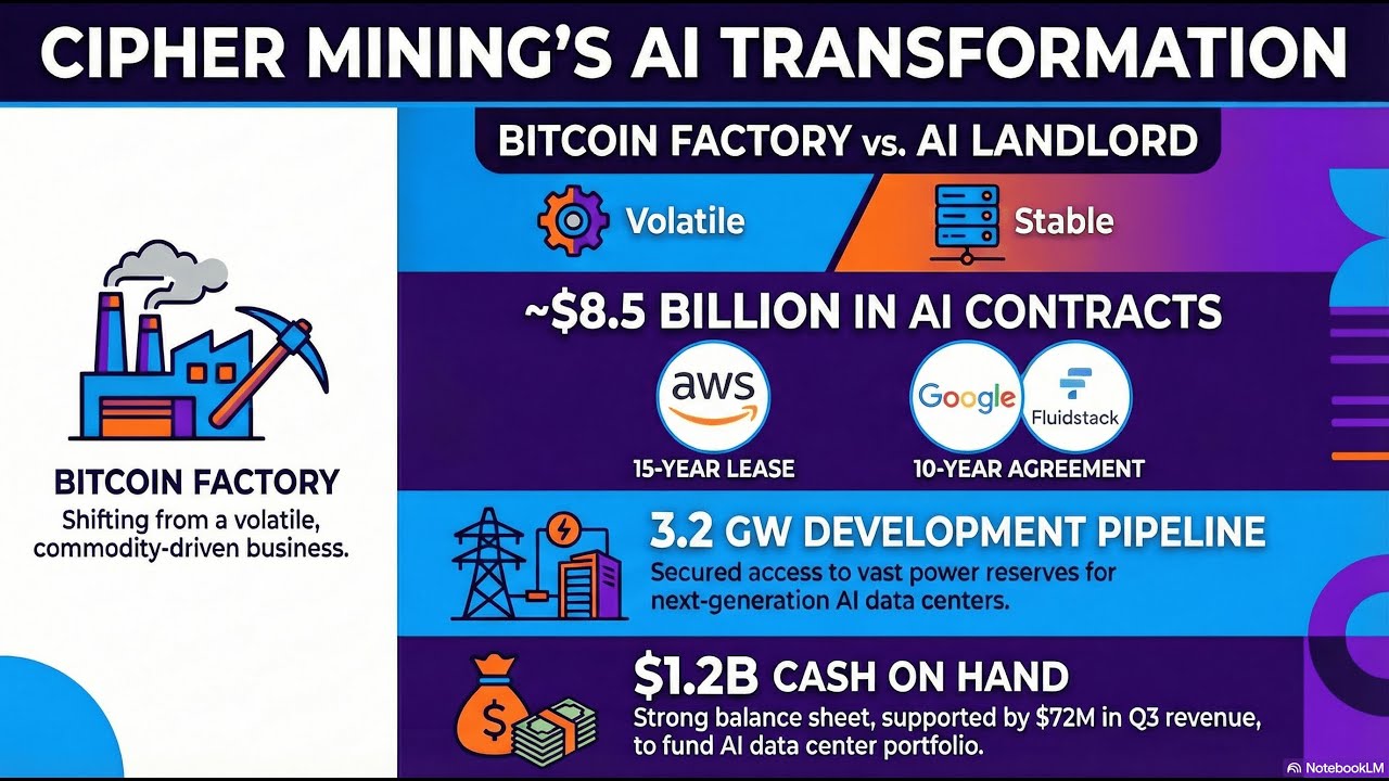 Deep Dive Cipher Mining (CIFR) Q3 2025 earnings - AWS Deal & AI Data Center Pivot