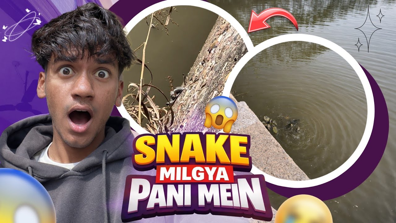Snake Milgya Pani Mein 😱