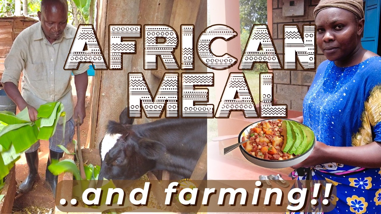 🌳🛖🪾Cooking an African Meal 🍛🍜 & Some Farming 🚜 🐄 🐐 🐓 🌿 | African CountrysideLife 🌾