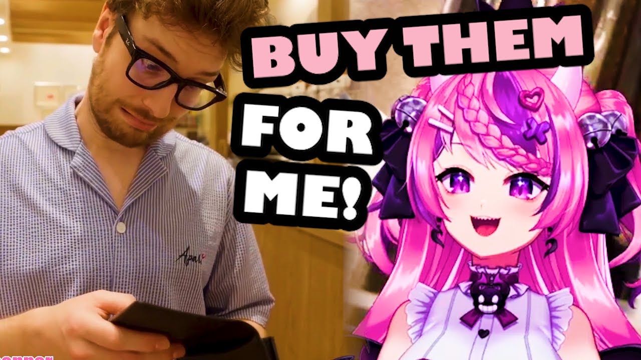 Ironmouse Makes Connor Buy All the Merch in Cinnamoroll Cafe