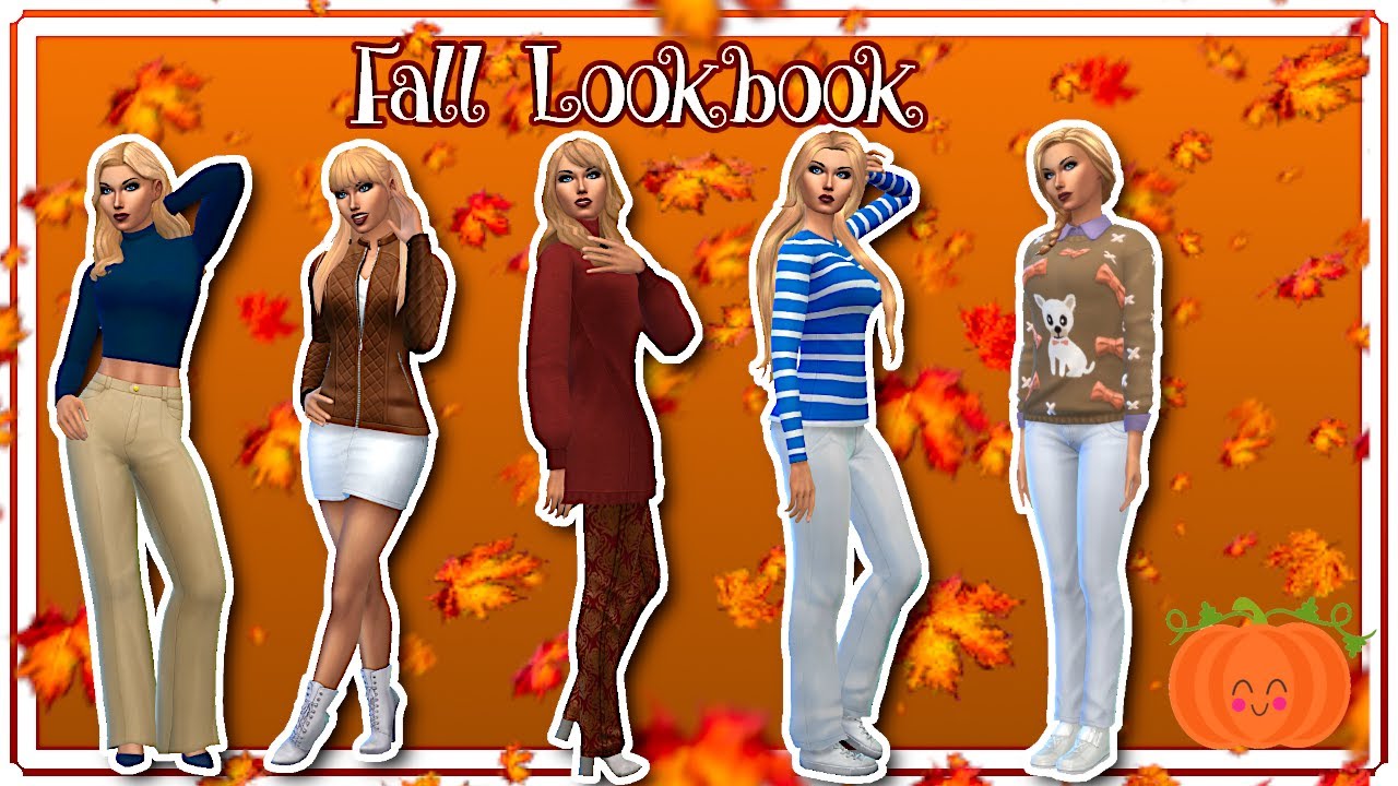 The Sims 4 Fall Lookbook + CC Links